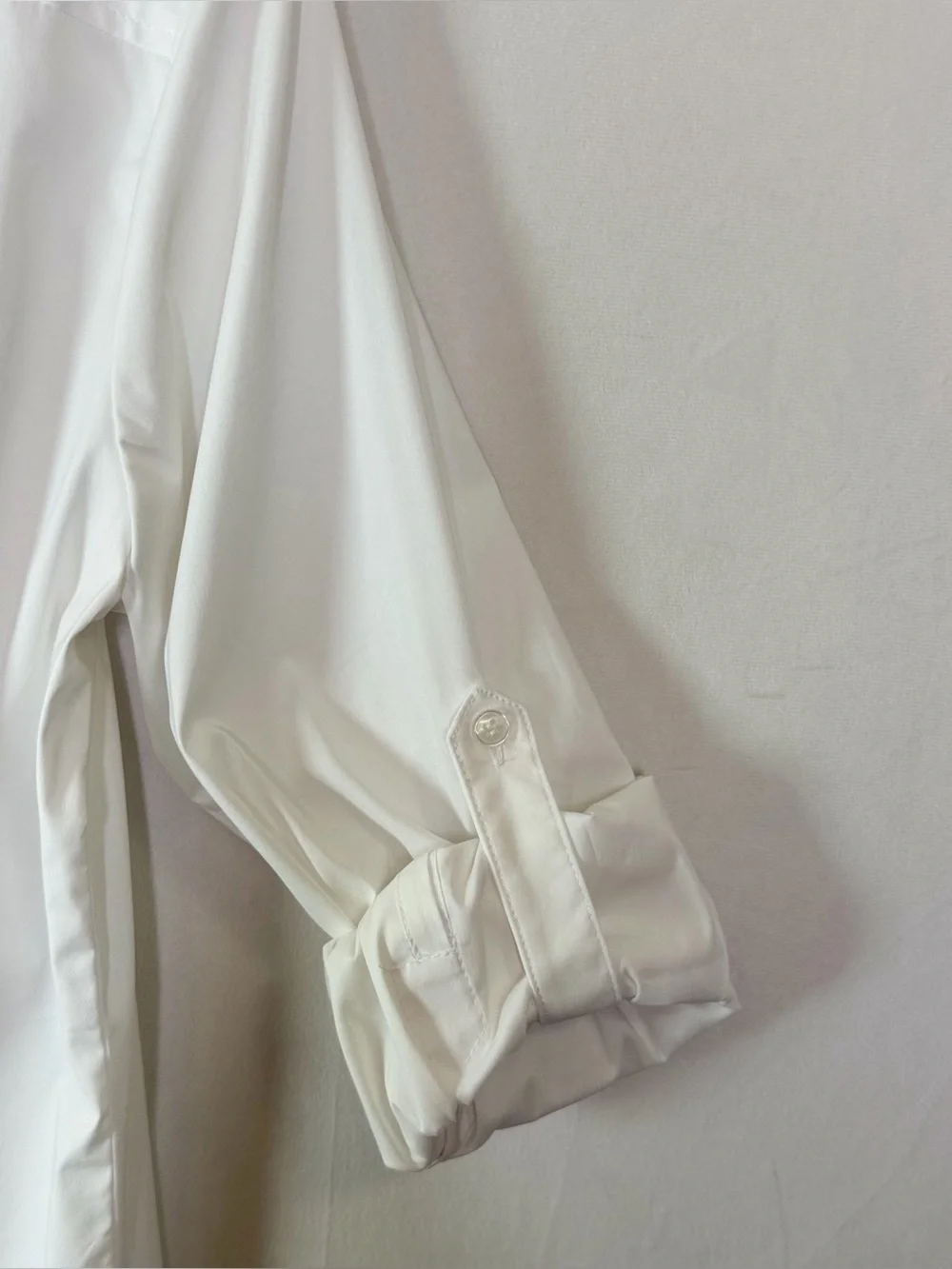 Couleur by Finley Women’s White Stretch Button Front Shirt XL Made USA Career